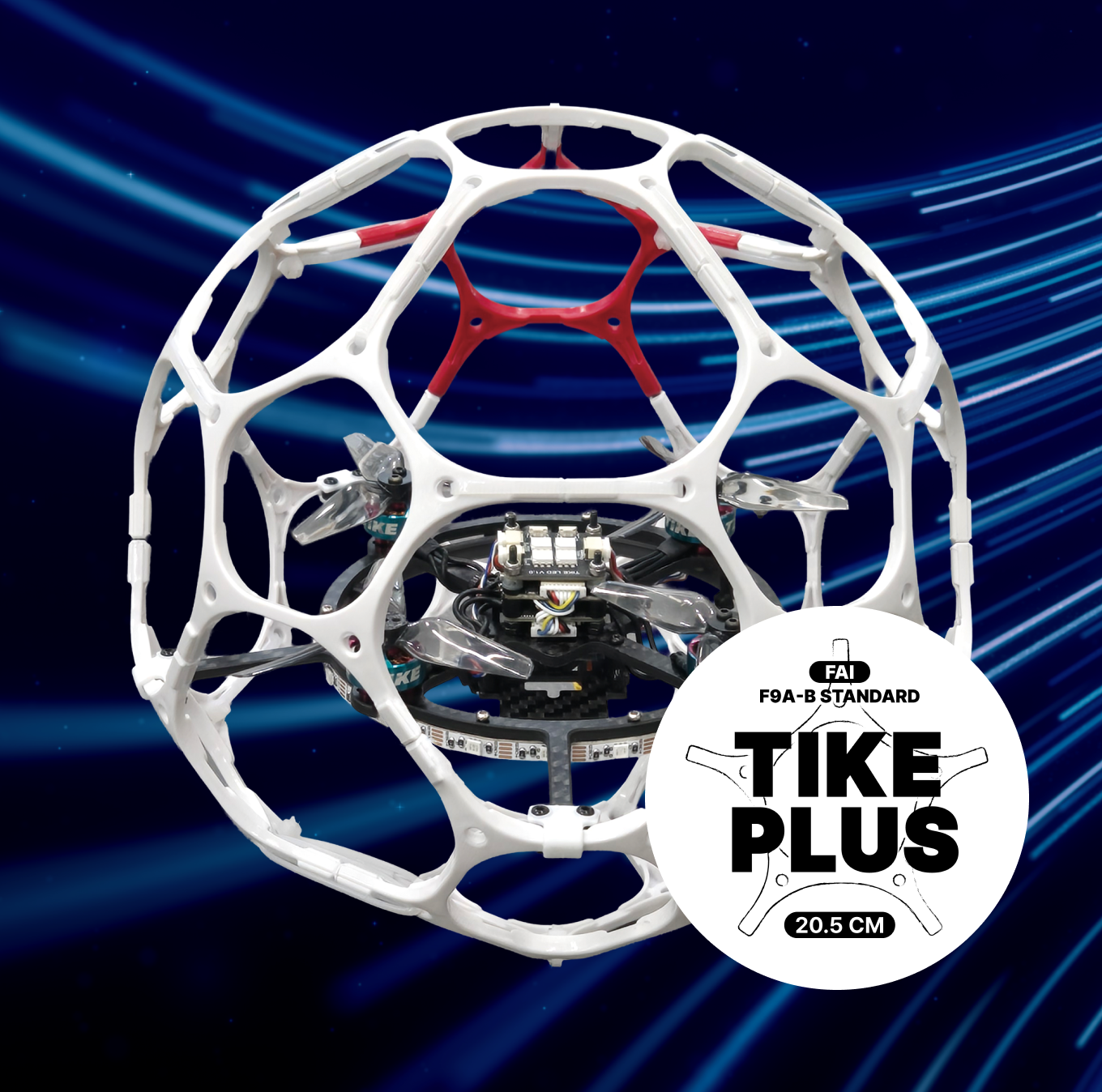TIKE PLUS ARC GUARD SET - FAI F9A-B Competition Drone Shell